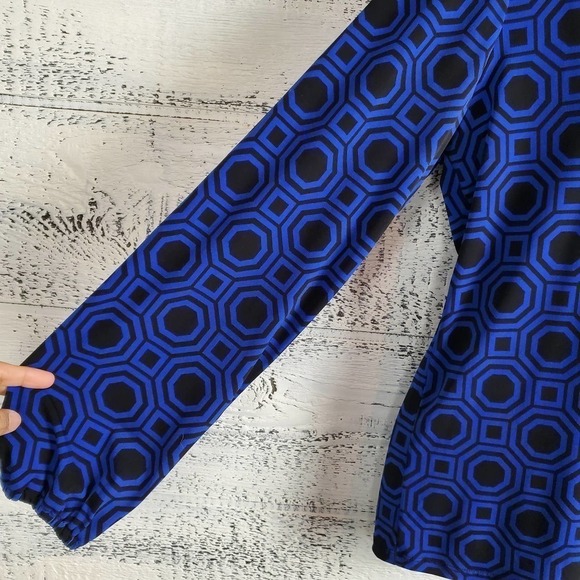 Michael Michael Kors Tie Neckline Jersey Knit Blouse New With Tag Size Medium - Picture 3 of 9